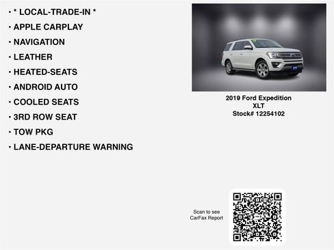 Used 2019 Ford Expedition XLT w/ Equipment Group 202A image 7