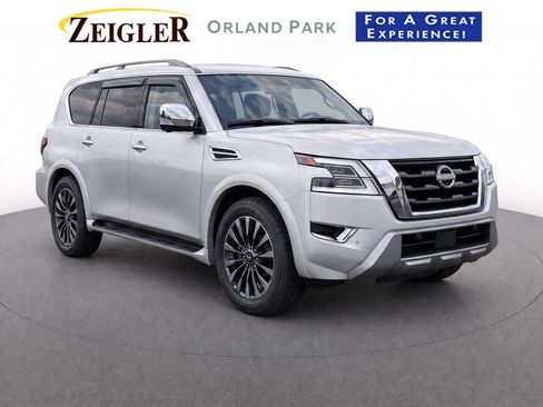 Certified 2023 Nissan Armada Platinum w/ Captain's Chairs Package AWD/4WD image 1