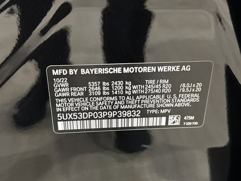 Certified 2023 BMW X3 xDrive30i w/ M Sport Package image 37