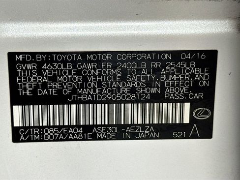 Used 2016 Lexus IS 200t w/ Accessory Package image 26