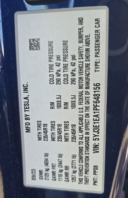 Used 2023 Tesla Model 3 Standard Range RWD image 24