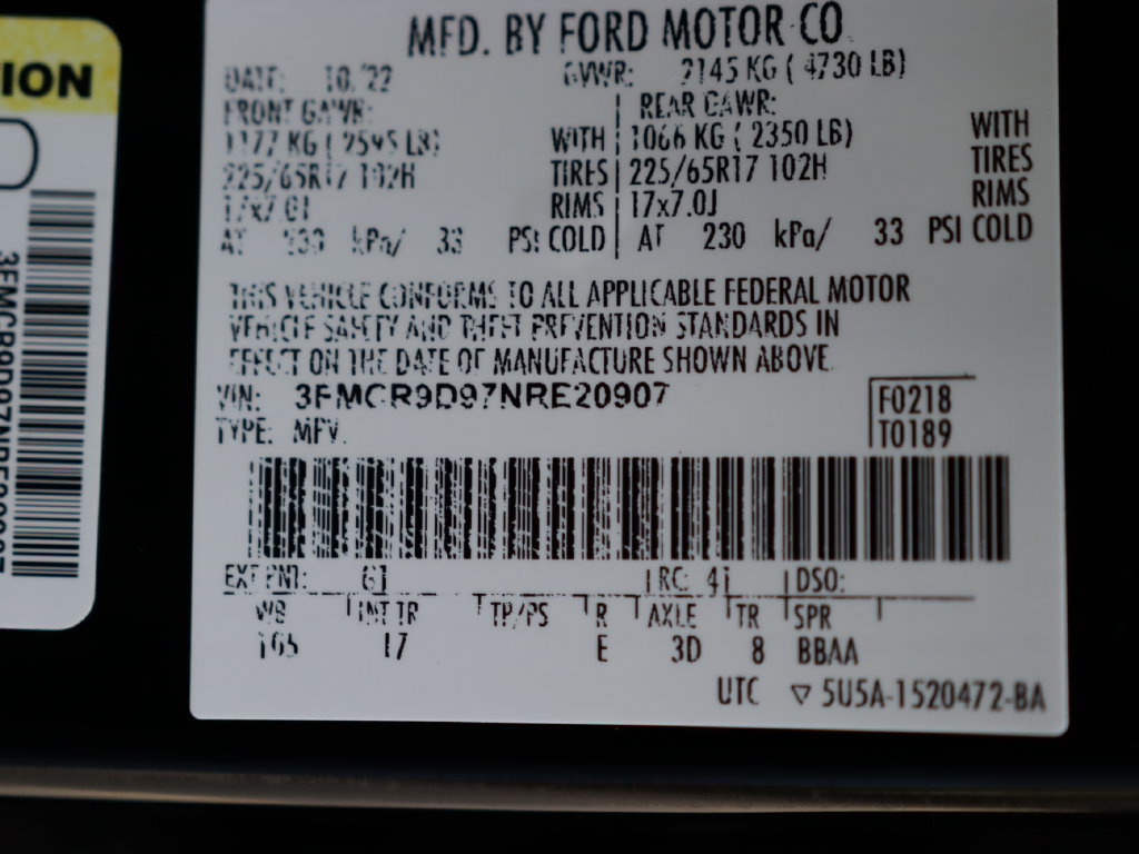 Used 2022 Ford Bronco Sport Badlands AWD/4WD image 34