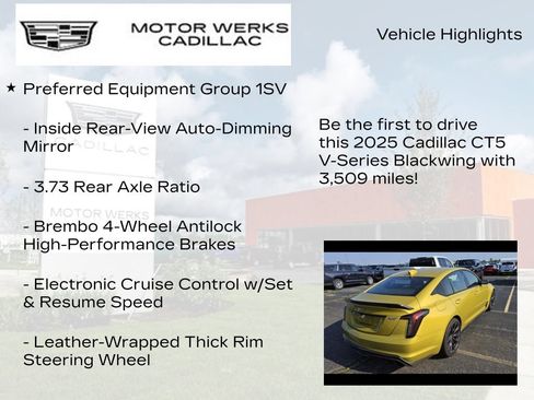 Certified 2025 Cadillac CT5 V Blackwing w/ Carbon Fiber 2 Package RWD image 7