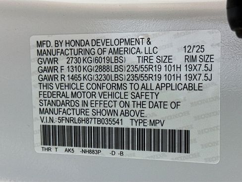 New 2026 Honda Odyssey Touring image 34