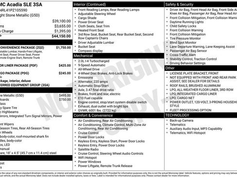 Used 2023 GMC Acadia SLE w/ Driver Convenience Package AWD/4WD image 6