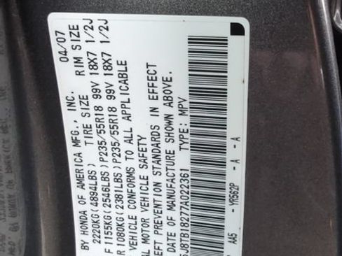 Used 2007 Acura RDX SH-AWD image 18
