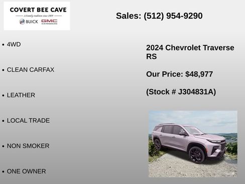 Used 2024 Chevrolet Traverse RS image 6