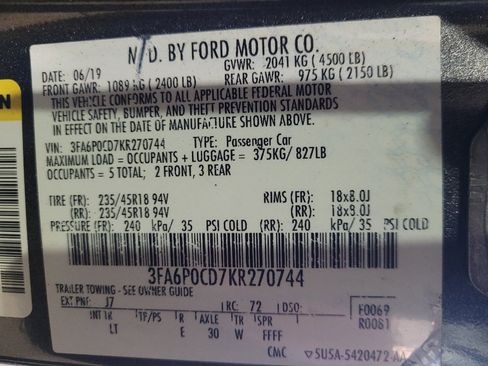 Used 2019 Ford Fusion SEL FWD image 33