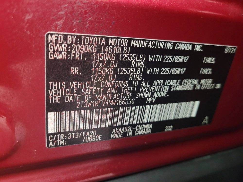 Used 2021 Toyota RAV4 XLE w/ Convenience Package FWD image 33
