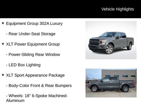 Used 2018 Ford F150 XLT w/ Equipment Group 302A Luxury image 16