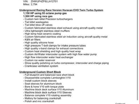 Used 2020 Lamborghini Huracan EVO image 4