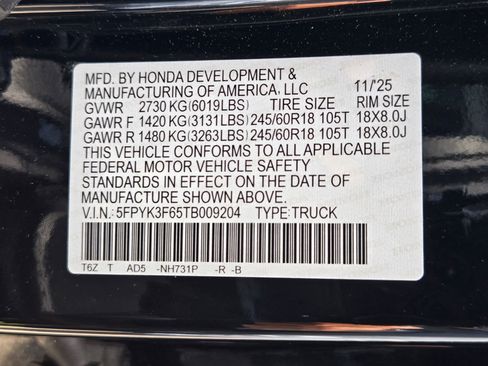 New 2026 Honda Ridgeline TrailSport image 27