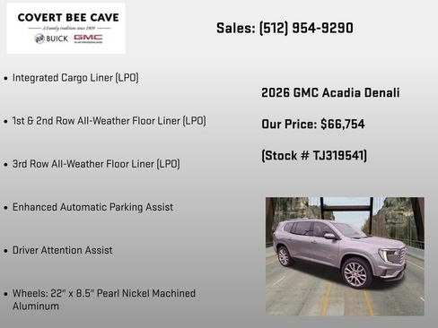 New 2026 GMC Acadia Denali AWD/4WD image 18