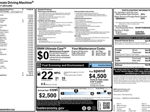 Used 2023 BMW X7 xDrive40i w/ Climate Comfort Package image 66