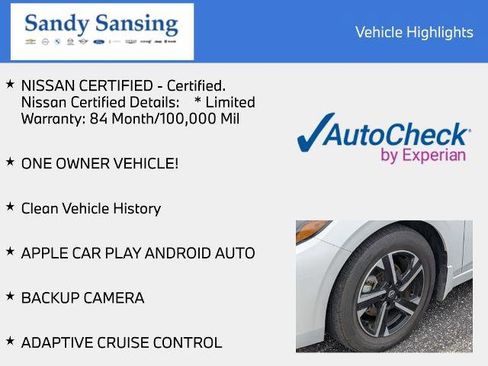 Certified 2024 Nissan Sentra SV FWD image 8