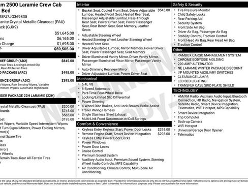 Used 2018 RAM 2500 Laramie w/ Snow Chief Group image 2