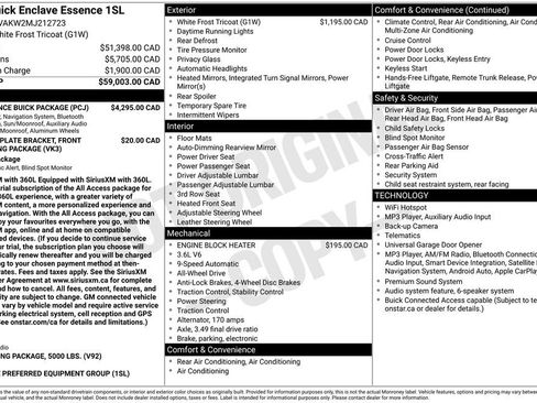 Used 2021 Buick Enclave Essence w/ Experience Buick Package AWD/4WD image 5