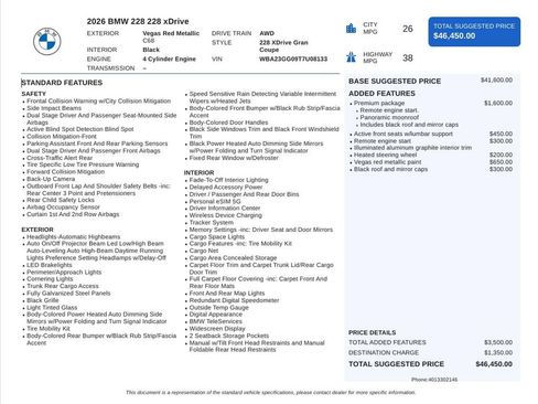 Used 2026 BMW 228i xDrive w/ Premium Package AWD/4WD image 6