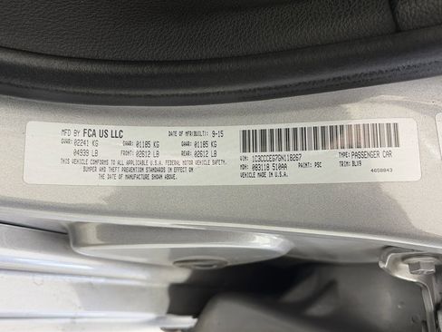 Used 2016 Chrysler 200 C w/ Navigation & Sound Group I image 9