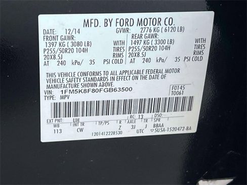 Used 2015 Ford Explorer Limited w/ Equipment Group 302A image 23