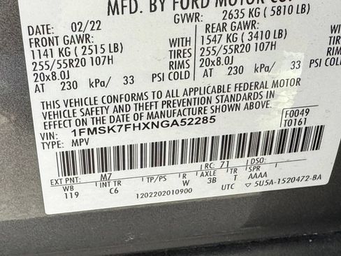 Used 2022 Ford Explorer Limited RWD image 41