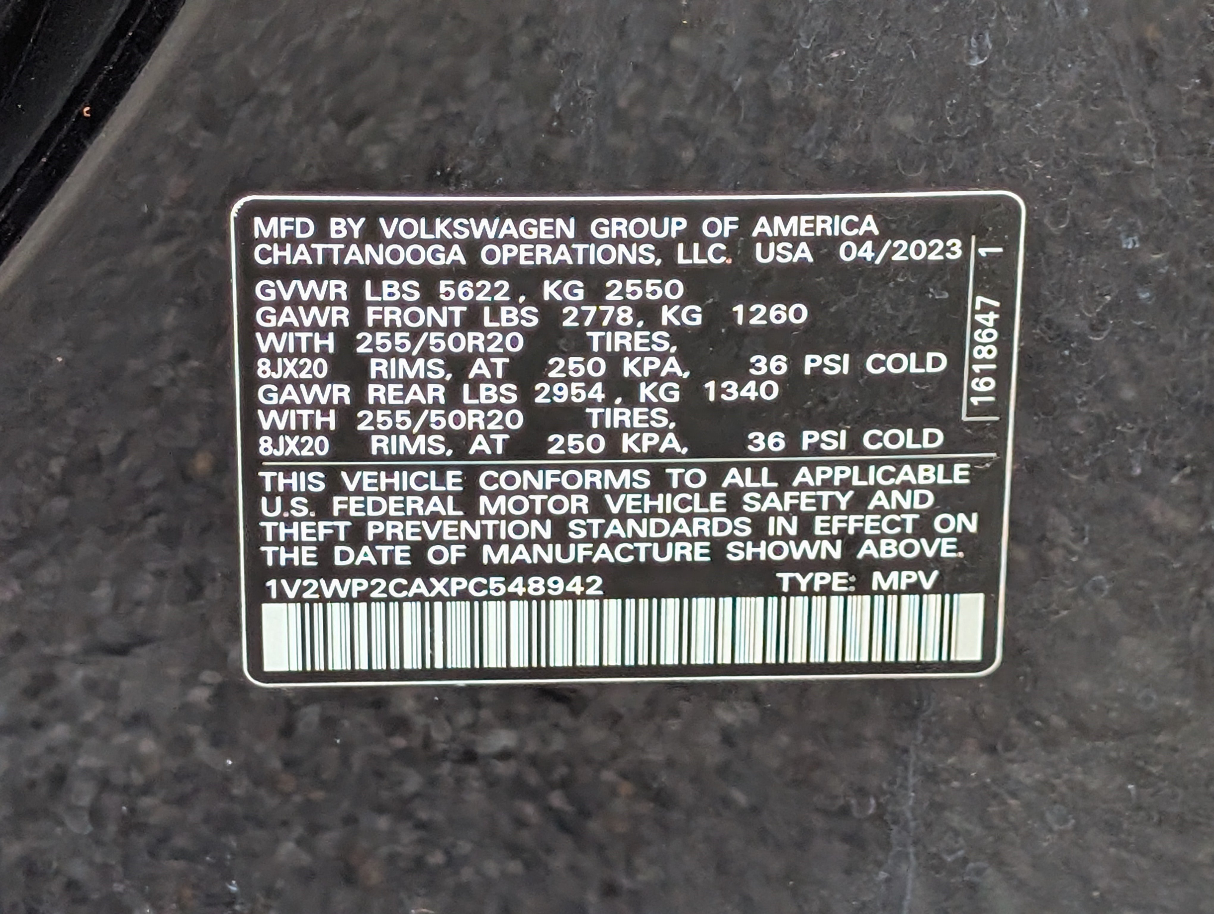 Used 2023 Volkswagen Atlas SE w/ Black Wheel Package FWD image 37