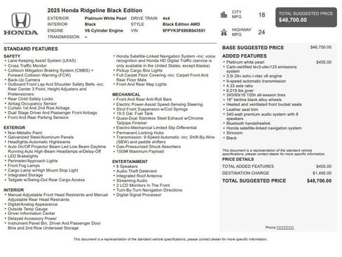 Used 2025 Honda Ridgeline Black Edition image 35
