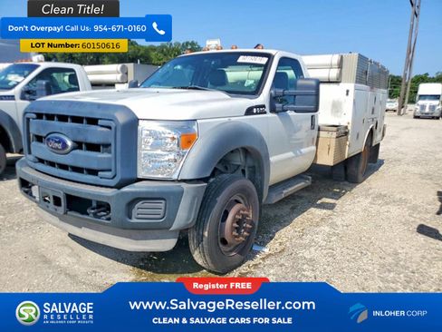 Used 2012 Ford F450 XL w/ Snow Plow Prep Pkg RWD image 1