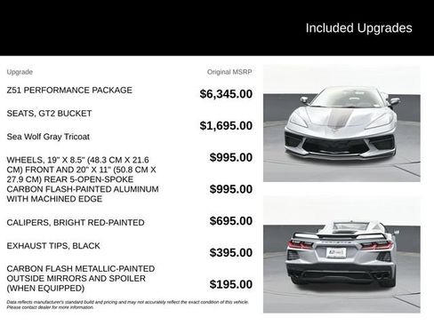 Used 2024 Chevrolet Corvette Stingray Preferred Conv w/ Z51 Performance Package RWD image 9