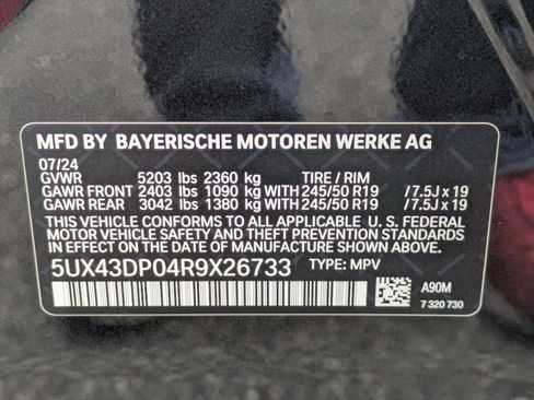 Used 2024 BMW X3 sDrive30i w/ Convenience Package RWD image 31