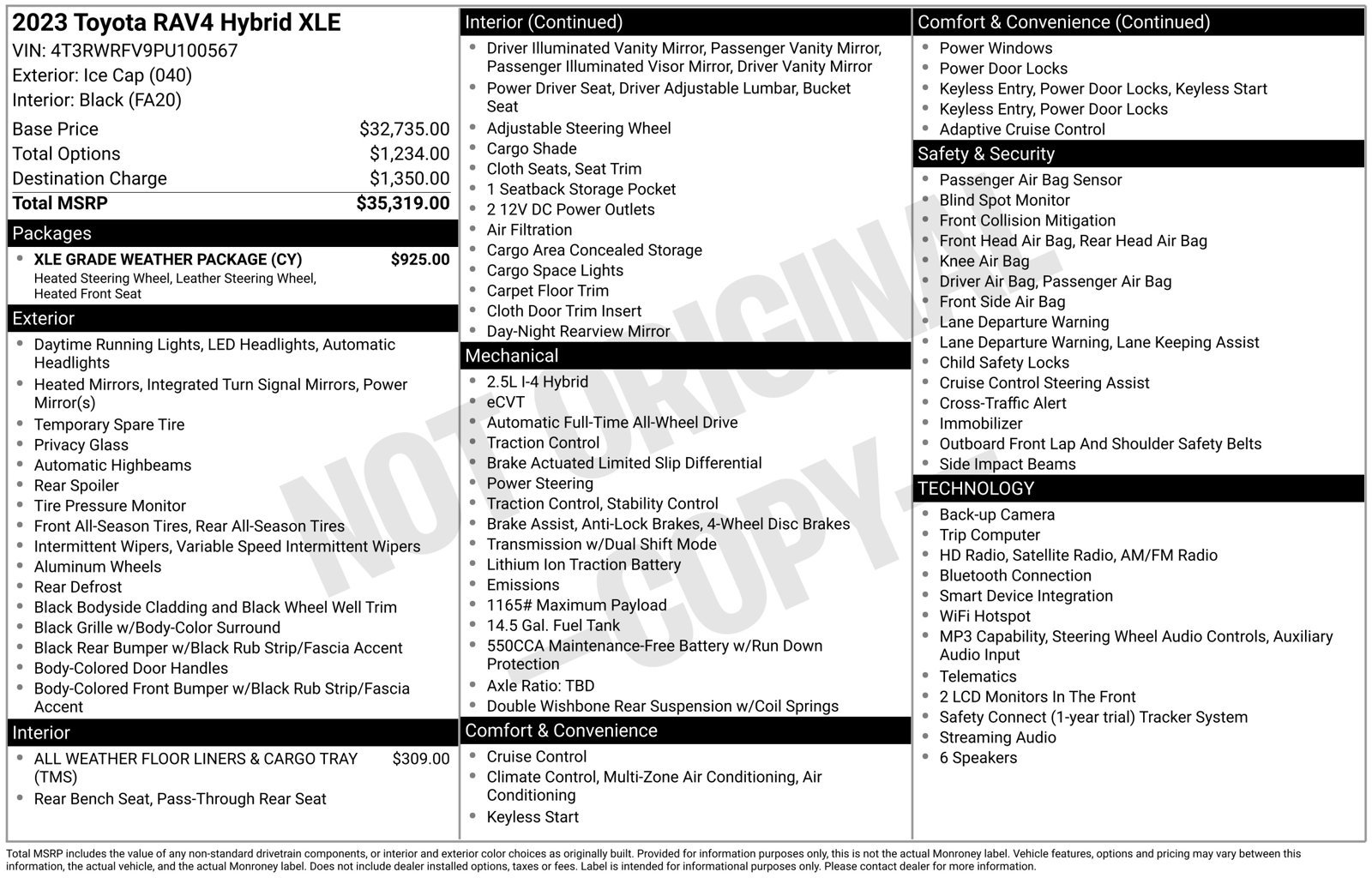 Used 2023 Toyota RAV4 XLE w/ XLE Grade Weather Package AWD/4WD image 4