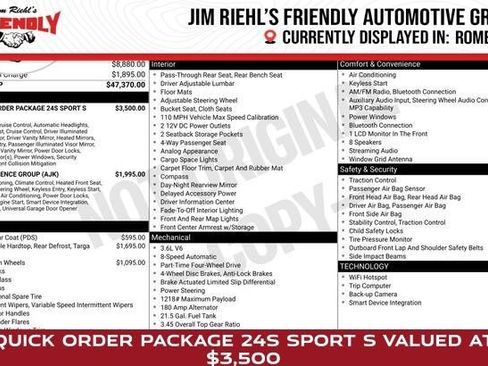 Used 2024 Jeep Wrangler Unlimited Sport AWD/4WD image 1