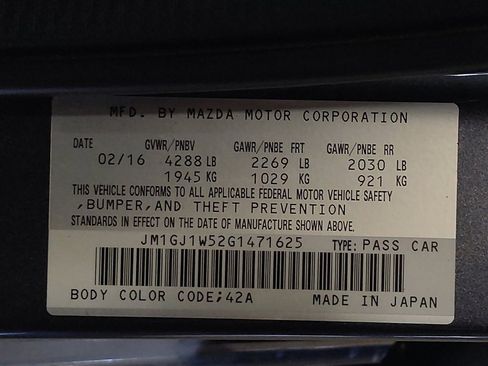 Used 2016 MAZDA MAZDA6 Grand Touring w/ GT Technology Package FWD image 33