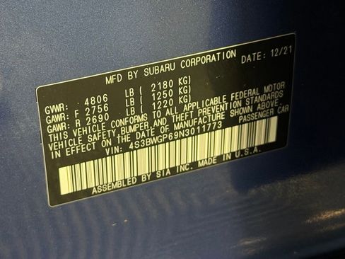 Used 2022 Subaru Legacy Touring XT image 37