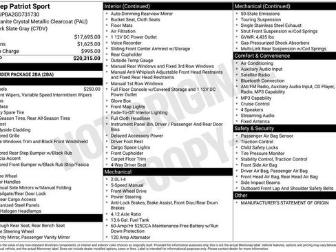 Used 2016 Jeep Patriot Sport FWD image 2