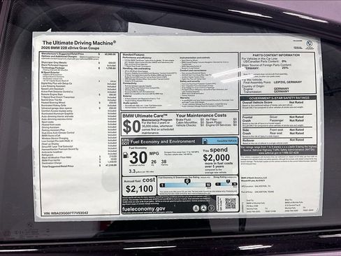 New 2026 BMW 228i xDrive w/ Technology Package AWD/4WD image 33
