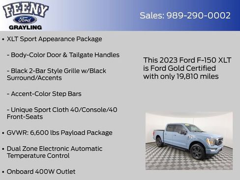 Certified 2023 Ford F150 XLT w/ Equipment Group 302A High AWD/4WD image 20