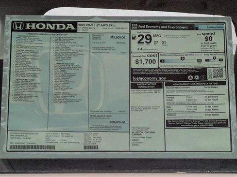 New 2026 Honda CR-V EX-L image 18