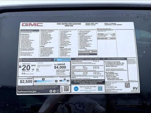 New 2026 GMC Canyon Elevation RWD image 14