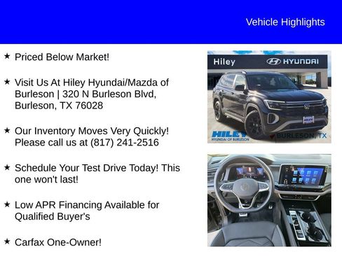 Used 2024 Volkswagen Atlas Peak Edition SE image 9