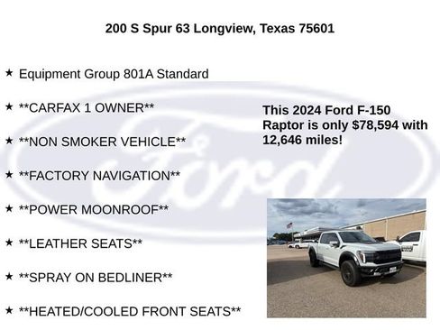 Used 2024 Ford F150 Raptor AWD/4WD image 5