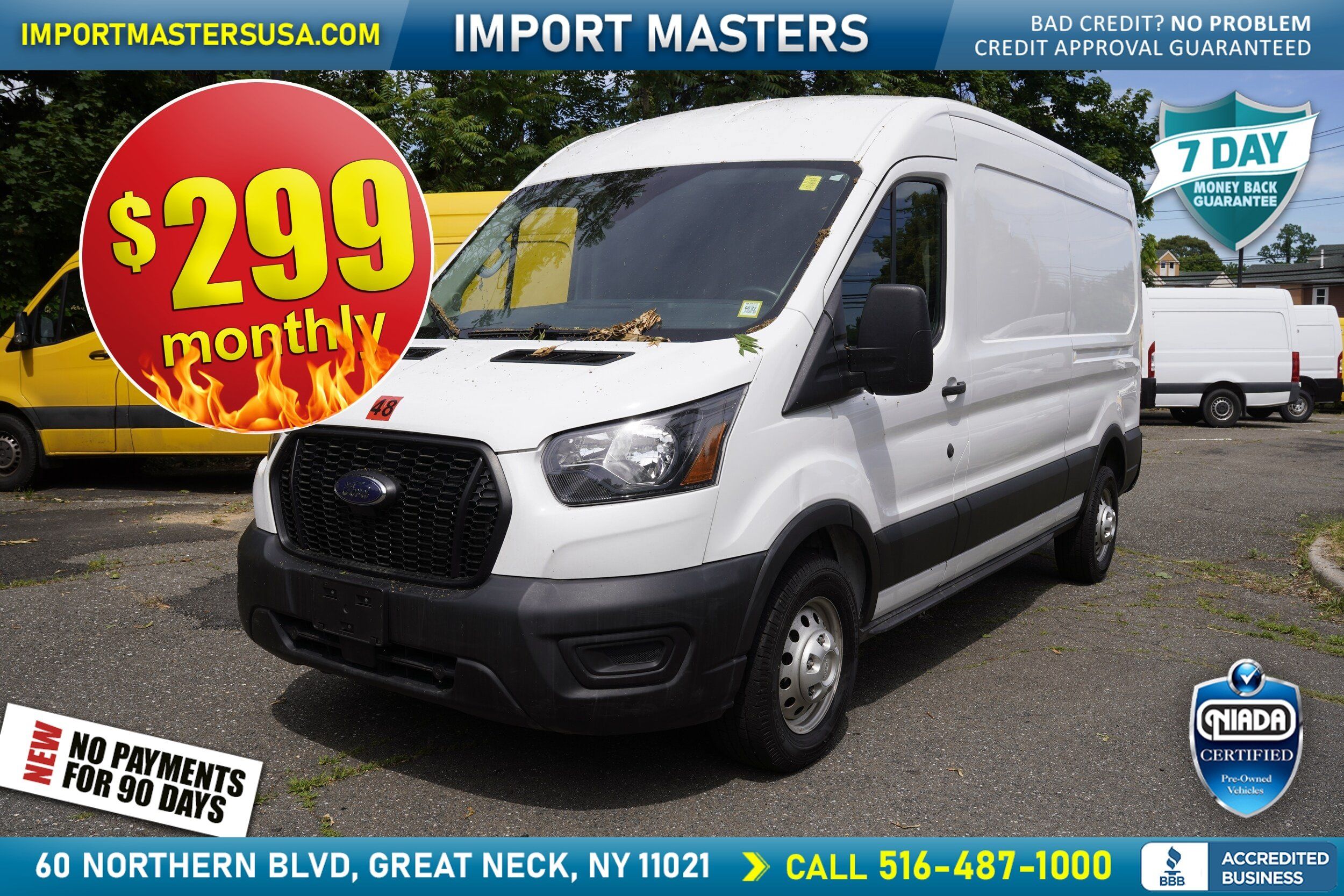 Used 2023 Ford Transit 250 Medium Roof AWD image 1