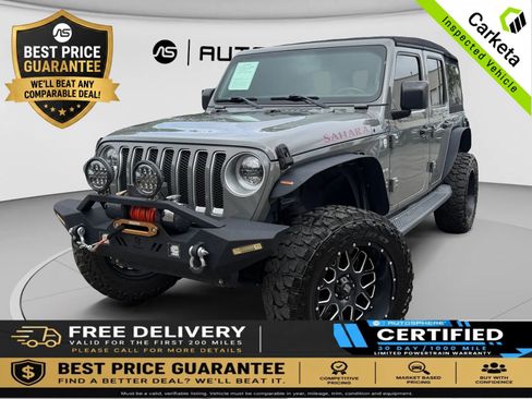 Used 2019 Jeep Wrangler Unlimited Sahara w/ LED Lighting Group AWD/4WD image 1