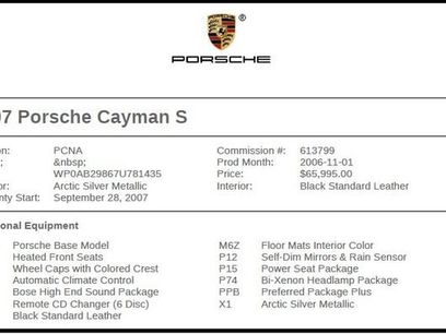 Used 2007 Porsche Cayman S