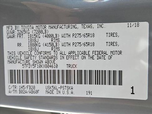 Used 2019 Toyota Tundra SR5 w/ TRD Off Road Package AWD/4WD image 23