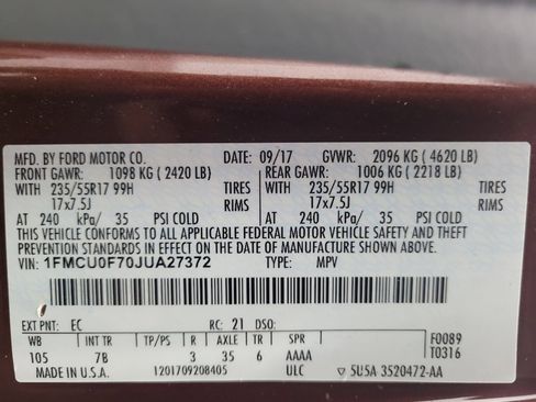 Used 2018 Ford Escape S image 33