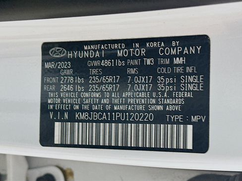 Used 2023 Hyundai Tucson Blue AWD/4WD image 31