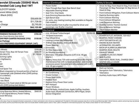 New 2026 Chevrolet Silverado 2500 W/T w/ WT Convenience Package image 4