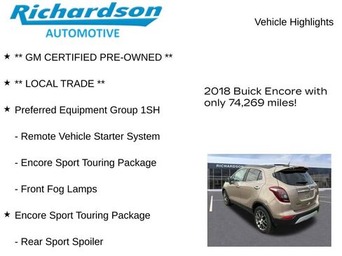 Used 2018 Buick Encore Sport Touring FWD image 11