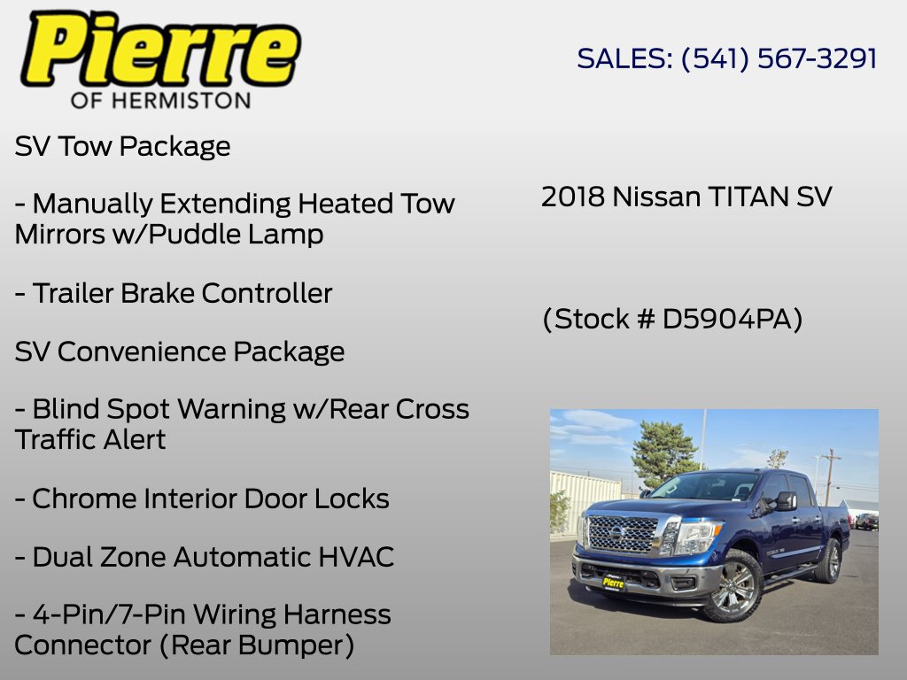 Used 2018 Nissan Titan SV w/ SV Convenience Package AWD/4WD image 12